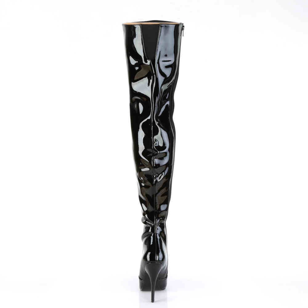 Pleaser Pleaser Overknee Boots SEDUCE3010 Black | Attitude Pleaser Pleaser Overknee Boots SEDUCE3010 Black | Attitude